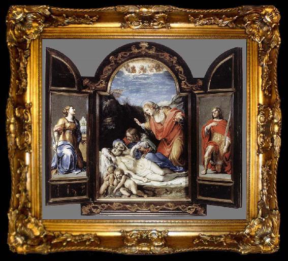 framed  CARRACCI, Annibale Triptych, ta009-2